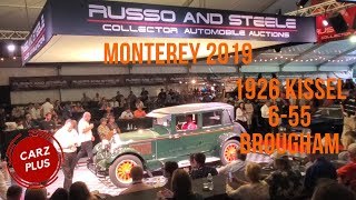 Russo and Steele Auction Monterey 2019  1926 Kissel 655 Brougham [upl. by Jea]