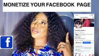 How To Create A Monetize Facebook Page  how to turn facebook profile to a professional mode [upl. by Ahtnamys121]