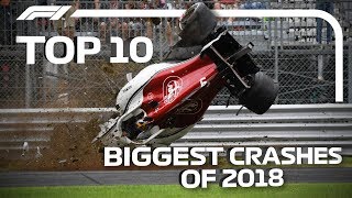 Top 10 Biggest Crashes of 2018 [upl. by Atnohsal253]