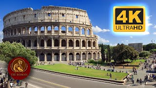 COLOSSEUM Drone View 4K HDR  Inno a Roma by Puccini  ROME 2022 [upl. by Reifinnej]