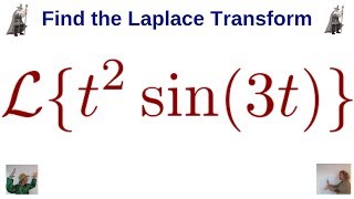 Laplace Transform of t2sin3t using the Derivatives of Transforms Formula for Ltnft [upl. by Hampton990]