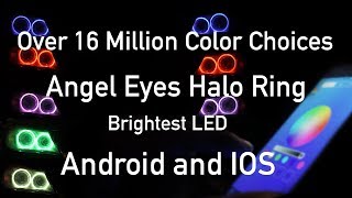 NO GOOD WIFI Control LED Angel Eyes Halo Ring E90 3 Series 5 Series 528I 328I M5 M3 [upl. by Maer]