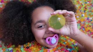 Bad Baby Tiana Magic Powers Messy Orbeez Bath Party Spa Daddy Freaks Out [upl. by New]