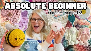 25 CROCHET Projects for ABSOLUTE BEGINNERS [upl. by Dora]