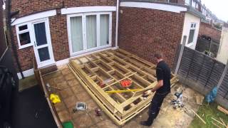 How to Build Decking time lapse [upl. by Emmeram37]