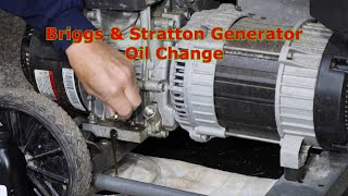 How To Change The Oil On A Briggs amp Stratton Generator [upl. by Telfore422]