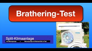 Danyon Klimaanlage als Heizung Test  Vakuumpumpe für R32 Klimaanlage Test Heizen mit Klimaanlage [upl. by Anelej]