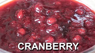 Cranberry Sauce – How to make CRANBERRY SAUCE from FROZEN or FRESH CRANBERRIES [upl. by Sirdi134]