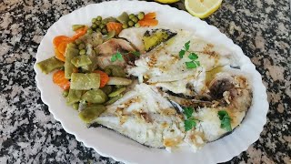 🐟DORADA a la PLANCHA con MENESTRA [upl. by Rutra]