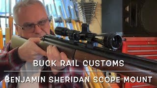 Buck rail Benjamin Sheridan combo scope mount set on my 397pa with Burris 7x scout scope too cool [upl. by Denison642]