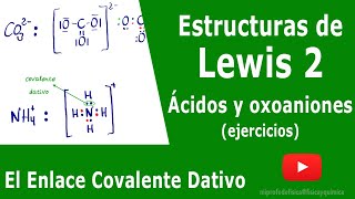 Estructuras de Lewis de oxoácidos y aniones Enlace covalente dativo  ENLACE [upl. by Hussey]