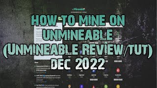 How To Mine On Unmineable  Unmineable ReviewTutorial  Dec 2022  Mining Tutorial  GPU Mining [upl. by Bonn176]