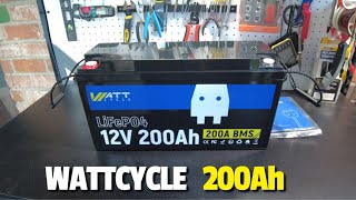 Wattcycle 12V 200Ah LiFePO4 Lithium Battery [upl. by Dieter]