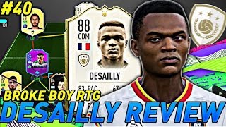 BROKE BOY RTG 40  88 DESAILLY PLAYER REVIEW  FIFA 20 ULTIMATE TEAM RTG [upl. by Ethbinium]