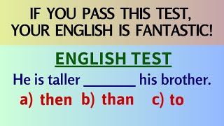 English Grammar Test 📘  If you pass this test your English is fantastic Quiz 12 [upl. by Lahey866]