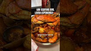 80 SEAFOOD BOIL LOVER EXPERIENCE seafood crab seafoodboil shorts [upl. by Llenna]