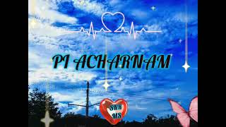 Pi Acharnam lyrics  Mirlongki rongphar [upl. by Etteoj74]