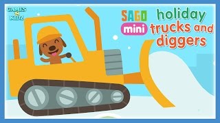 Sago Mini Holiday Trucks And Diggers  Christmas Version  Trucks amp Diggers App For Kids [upl. by Ia]