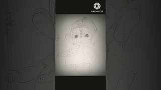 Ganesh bhagwan drawing shortvideo trending simpledrawingstepbystep sketch [upl. by Ahsirat845]