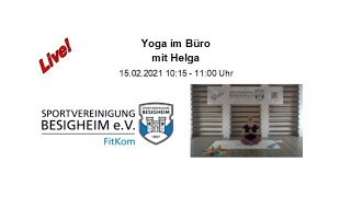 Live  Yoga im Büro mit Helga [upl. by Sergias699]