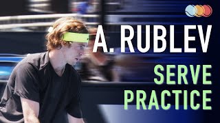 Andrey Rublev  Serve Practice Slow Motion 2021 [upl. by Nelson]