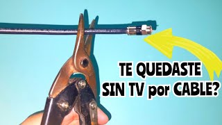 antena casera de CABLE COAXIAL y Adiós a la tv de CABLE PAGO todos los canales DIGITALES GRATIS [upl. by Nitsirhc]