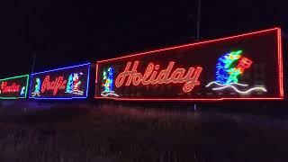 Canadian Pacific CPKC Holiday Train Saskatoon Saskatchewan 2030hrs [upl. by Zzaj]