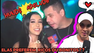 HUDSON REAGINDO ELAS PREFEREM RICOS OU OS BONITINHOS reels reaction [upl. by Block]