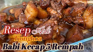 RESEP KELUARGA TURUN TEMURUN‼️ KELUARGA BESAR DOYAN “BABI KECAP BUMBU NGOHIONG FIVE SPICE POWDER” [upl. by Oirrad]