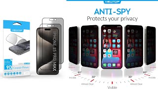 NEWTOP VERA Ceramic Screen Protector Pellicola Migliore al Mondo Smartphone Applicazione iPhone 15 [upl. by Oinigih76]