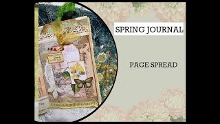 Spring in Mind Journal Full page pocket with Tag Topper 3 [upl. by Hannavahs]