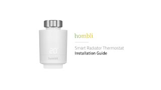 How to set up Hombli Smart Radiator Thermostat [upl. by Mora4]