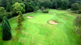 Brancepeth Castle Golf Course Flyover  Hole 18 [upl. by Odericus]