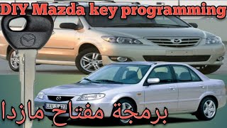 DIY mazda key programmingMazda key replacementmazda 323mpv8c transponder chipبرمجة مفتاح مازدا [upl. by Adena251]