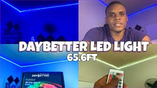 Setting My DAYBETTER Smart Led Lights 656ft From Amazon Unboxing amp Review [upl. by Okoyk]