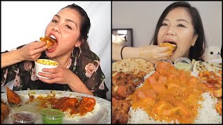 Mukbangers CONSUMING Indian food 🇮🇳 Big McBang [upl. by Beutler972]