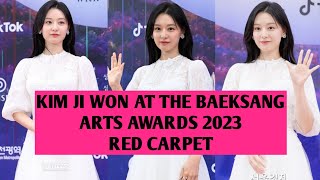 KIM JI WON AT THE BAEKSANG ARTS AWARDS 2023 RED CARPET [upl. by Amara]