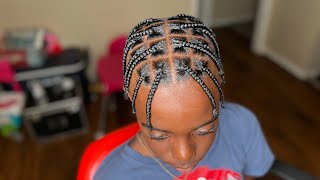 Box Braids for menboys with short hair  cut shampoo condition style amp length check [upl. by Bonis913]