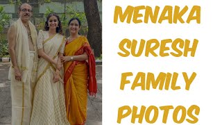 Veteran actress Menaka Suresh family photos l Menaka l keerthi Suresh jaswithacreations9433 [upl. by Lliw]