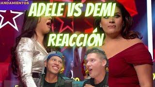 YO SOY PERU  ADELE VS DEMI LOVATO  REACCION [upl. by Llerahc]