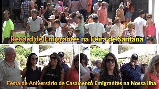 Feira de Santana Record de Emigrantes na Feira Ponto de Encontro dos Emigrantes 22 08 2024 [upl. by Sherborn]