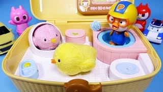 Pororo amp Chick toys 뽀로로 와 삐약이집 병아리 [upl. by Suh]