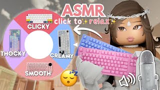 roblox asmr 🌙 wheel DECIDES my keyboard every tower [upl. by Dlaregztif106]