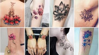 50 Most Beautiful Flower Tattoos For Girls 2024  Best Flower Tattoo Design Ideas  Women Tattoos [upl. by Orenid396]