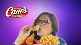 Mukbang Raising Canes 💋 [upl. by Aerdnna]