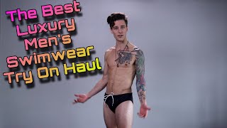 OSMARI  Luxury Mens Swimsuit Try On Haul with Josh Z [upl. by Hultin288]