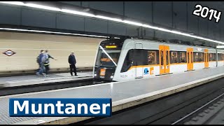 Metro FGC Barcelona Muntaner L6  S1  S2  S5  S55 UT 113  112  111 2014 [upl. by Normac]