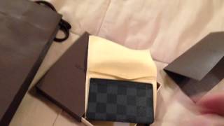 Louis Vuitton Card Holder Damier Graphite [upl. by Ile]