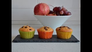 Muffin alla zucca con gocce di cioccolato  con il moulinex cuisine companion [upl. by Harbed871]