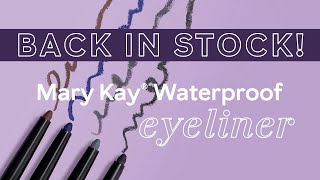 Mary Kay Waterproof Eyeliner  4 Supersaturated Matte Shades [upl. by Damas]